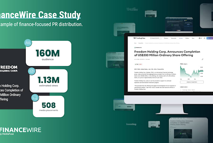 publish a press release on premium financial websites